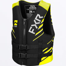 Load image into Gallery viewer, Podium_LifeJacket_Yth_BlkHiVis_241971-_1065_front