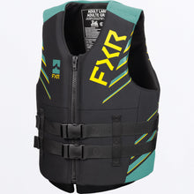 Charger l'image dans la galerie, Podium_LifeJacket_Adult_BlkTeal_241970-_1052_front