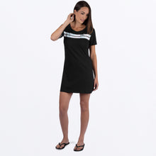 Charger l'image dans la galerie, TrackTShirt_Dress_W_BlackPalms_242215-_1071_frontFull