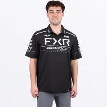 Charger l'image dans la galerie, MRaceDivPerformanceUPFPolo_Shirt_BlackWhite_SKU_252010-_1001_Front