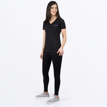 Charger l'image dans la galerie, HeliumPremium_VNeck_TShirt_W_BlackAmethyst_252222-_1084_fullbody