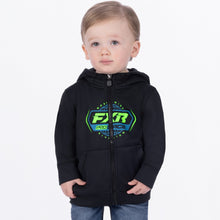 Load image into Gallery viewer, Toddler_RaceDiv_TechZip_Hoodie_Y_BlackLime_251503-_1070_Front