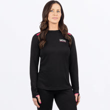 Charger l'image dans la galerie, WVapourMerino_Longsleeve_BlackElecPink_SKU_211460-_1094_Front