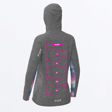 Charger l'image dans la galerie, Attack_UPF_Pullover_Hoodie_W_GreyHeatherPinkBlueDye_232203-_0796_back
