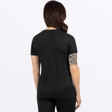 Load image into Gallery viewer, Antler_PremiumTShirt_W_BlackLilac_251413-_1087_back