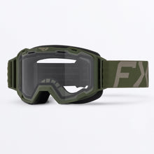 Load image into Gallery viewer, YthMaverickClear_Goggle_Army_SKU_273116-_7500_Front