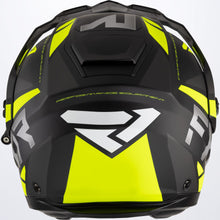 Load image into Gallery viewer, Maverick-X_Helmet_BlackHiVis_220623-_1065_back
