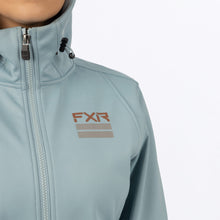 Charger l'image dans la galerie, Ridge_Softshell_Hoodie_W_LtSteelBlack_232200-_0310_frontLogo