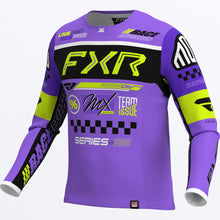 Load image into Gallery viewer, CustomPodiumGladiatorMX_Jersey_PurpleBlackHiVis_SKU_263316-_8010_Front