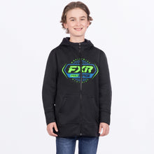 Charger l'image dans la galerie, RaceDiv_TechZip_Hoodie_Y_BlackLime_251502-_1070_Front