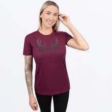 Load image into Gallery viewer, Antler_PremiumTShirt_W_MerlotBlack_251413-_2710_side