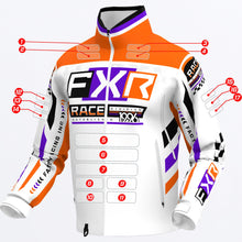 Load image into Gallery viewer, CustomColdCrossRR_Jacket_WhitePurpleOrange_SKU_260099-_0180_Front