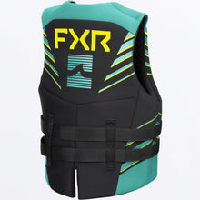 Charger l'image dans la galerie, Podium_LifeJacket_Adult_BlkTeal_241970-_1052_back**hover**