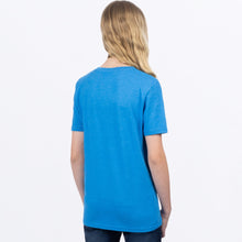 Charger l'image dans la galerie, RaceDivPrem_TShirt_Y_BlueHeatherBlack_241534-_4110_back