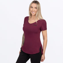 Charger l'image dans la galerie, Lotus_TShirt_W_Merlot_242255-_2700_side