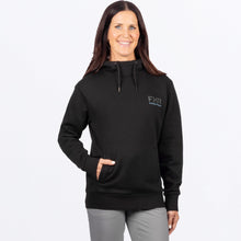 Load image into Gallery viewer, WBassCottonPO_Hoodie_BlackMauiBlue_SKU_261220-_1043_Front
