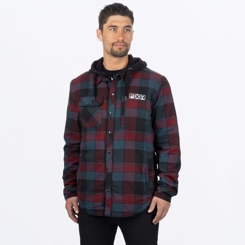 UnisexTimberInsulatedFlannel_Jacket_DrkStlMerlot_SKU_231117-_0327_Front
