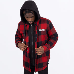 UnisexTimberInsFlanel_JKT_M_RustBlack_231117-_3710_Detail