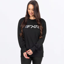Load image into Gallery viewer, WMiteredCottonCrewneck_Sweatshirt_BlackGrey_SKU_271215-_1005_Front
