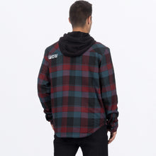 Load image into Gallery viewer, Timber_Insulated_Flannel_Jacket_M_DarkSteelMerlot_231117_0327_back
