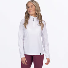 Load image into Gallery viewer, WBreezeUPF14Zip_Longsleeve_White_SKU_252295-_0100_Front
