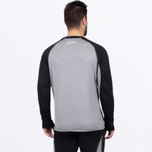 Charger l'image dans la galerie, MEndeavorMerinoHybrid_Longsleeve_BlackGreyHthr_SKU_211340-_1007_Extra
