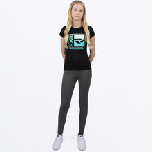 Charger l'image dans la galerie, Broadcast_Girls_Prem_TShirt_Y_BlackMint_241553-_1054_frontFULL
