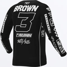 Charger l'image dans la galerie, BrownRaceReplica_MXJersey_BlackWhite_243348-_1001_back
