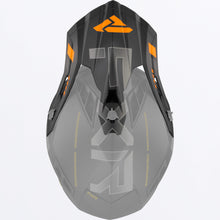 Load image into Gallery viewer, HeliumRaceDiv_HelmetPeak_BlackOrange_221704-_1030_front
