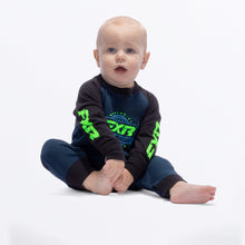 Load image into Gallery viewer, Infant_RaceDiv_Onesie_Y_MidnightLime_251537-_4770_side
