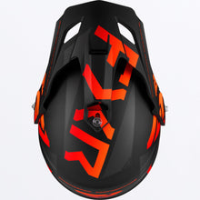 Load image into Gallery viewer, TorqueXTeam_Helmet_BlackOrange_230635-_1030_top
