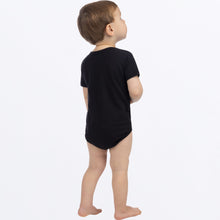 Load image into Gallery viewer, Podium_SSOnesie_Infant_BlackGlowstick_242290-_1071_back
