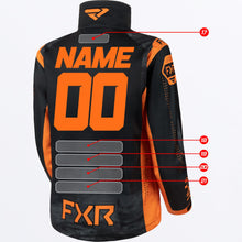 Charger l'image dans la galerie, CustomColdCross_Jacket_M_OrangeBlack_230090-_3010_back
