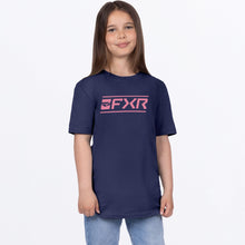 Load image into Gallery viewer, YthVictoryPremium_T-Shirt_NavyDustyRose_SKU_271515-_4598_Front
