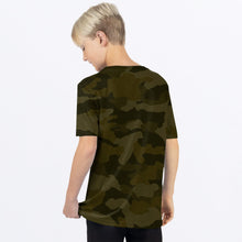 Load image into Gallery viewer, Broadcast_PremiumTShirt_Y_ArmyCamoInferno_242285-_7626_BACK

