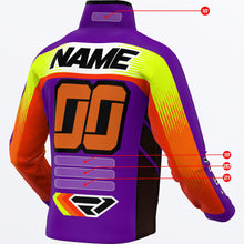 Load image into Gallery viewer, CustomColdCrossRR_Jacket_PurpleVisOrange_SKU_260099-_8065_Extra
