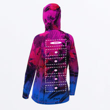 Charger l'image dans la galerie, Attack_UPF_Pullover_Hoodie_W_FuchsiaBlueTropical_232203-_9141_back
