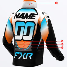 Load image into Gallery viewer, CustomColdCrossRR_Jacket_SkyWhiteOrange_SKU_260099-_5301_Extra
