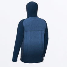 Charger l'image dans la galerie, Tournament_Pro_Hybrid_UPF_Pullover_Hoodie_M_BlueHeatherDarkSteel_232090_4103_back
