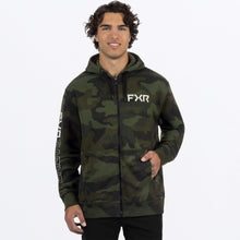 Charger l&#39;image dans la galerie, ClutchCottonZipHoodie_M_ArmyCamoGrey_251157-_7605_front
