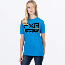 Charger l'image dans la galerie, RaceDivPrem_TShirt_Y_BlueHeatherBlack_241534-_4110_Front
