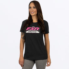Charger l'image dans la galerie, Moto_Premium_Boyfriend_W_TShirt_BlackEPink_232224_1094_front
