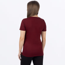 Charger l'image dans la galerie, HeliumPrem_TShirt_W_MerlotWhite_241414-_2701_Back
