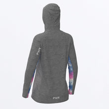 Load image into Gallery viewer, Attack_UPF_Pullover_Hoodie_W_GreyHeatherPinkBlueDye_232242_0796_back
