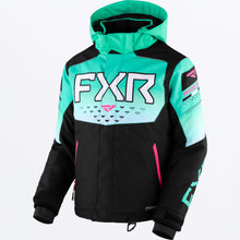Load image into Gallery viewer, Helium_Jacket_Yth_BlackMintEpink_230403-_1054_front
