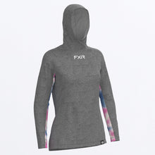 Load image into Gallery viewer, Attack_UPF_Pullover_Hoodie_W_GreyHeatherPinkBlueDye_232242_0796_front
