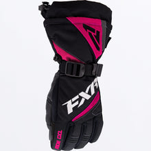 Load image into Gallery viewer, HelixRace_Glove_Youth_BlackfFuchsia_220841-_1090_Front
