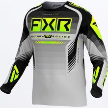Load image into Gallery viewer, ClutchPro_MXJersey_GreyBlkHiVis_243327-_0565_front