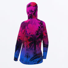 Load image into Gallery viewer, Attack_UPF_Pullover_Hoodie_W_FuchsiaBlueTropical_232242_9141_back**hover**
