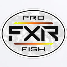Load image into Gallery viewer, Pro_Fish_Round_Sticker_3_WhitecamoInferno_231679_0126_Front
